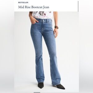 Abercrombie & Fitch mid rise boot cut jeans